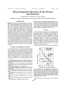 Electromagnetic Structure of the Proton and Neutron