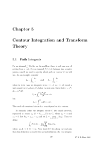 Chapter 5 Contour Integration and Transform Theory