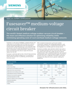 Fusesaver Medium-Voltage Circuit Breaker Flyer