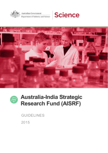 Australia-India Strategic Research Fund (AISRF)