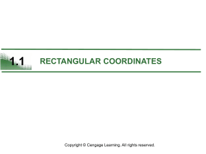 1.1 rectangular coordinates