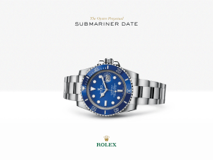 Rolex Submariner Date Watch: 18 ct white gold