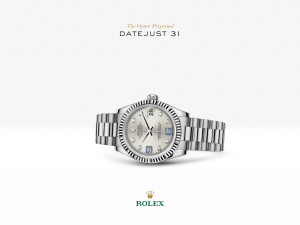 Rolex Datejust 31 Watch: 18 ct white gold