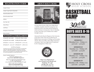 basketball camp - Holy Cross High School