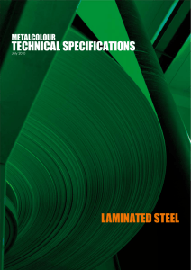 TECHNICAL SPECIFICATIONS LAMINATED STEEL