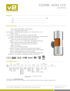 CORE 400 CX - V2 Lighting Group