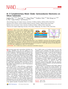 III−V Complementary Metal−Oxide−Semiconductor Electronics on