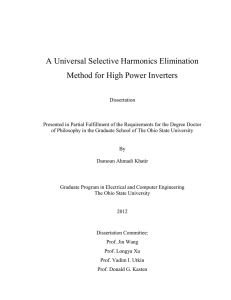 A Universal Selective Harmonics Elimination Method for High Power