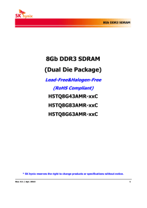 8Gb DDR3 SDRAM (Dual Die Package)