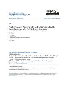 An Economic Analysis of Costs Associated with Development of a