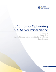 Top 10 Tips for Optimizing SQL Server Performance