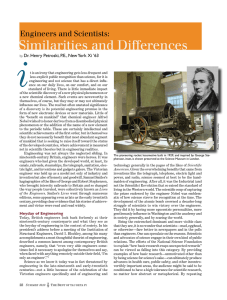 Engineers and Scientists: Similarities and Differences