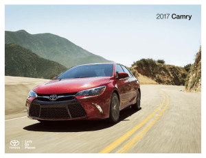 MY17 Camry eBrochure