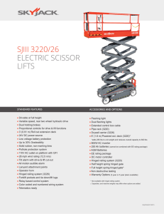 sjiii 3220/26 electric scissor lifts