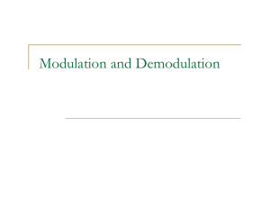 Modulation and Demodulation