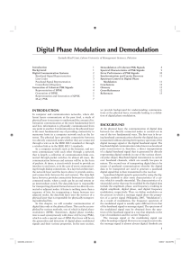 Digital Phase Modulation and Demodulation