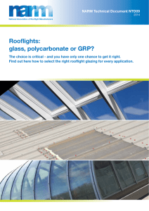 Rooflights: glass, polycarbonate or GRP?