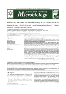 A Method for Antibiotic Susceptibility Testing: Applicable and Accurate