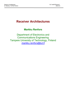 Receiver Architectures