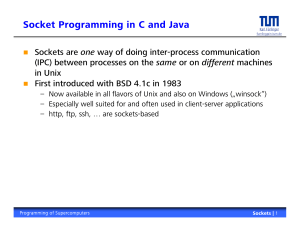 Socket Programming in C and Java