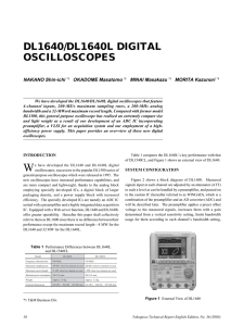 DL1640/DL1640L Digital Oscilloscopes