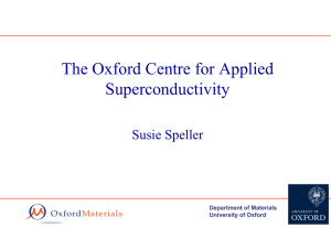 The Oxford Centre for Applied Superconductivity