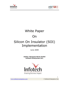 Silicon On Insulator - SOI Implementation
