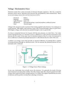 Voltage - Electromotive Force