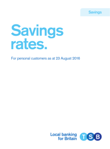 Savings rates.