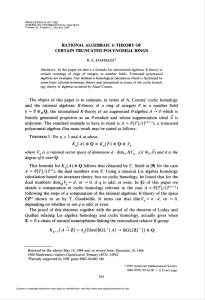 Kq{A)®Q = Kq{G)®Q® Vq - American Mathematical Society