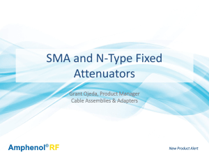SMA and N-Type Fixed Attenuators