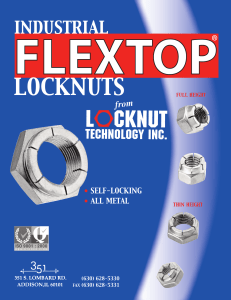 3222-M Locknut catalog - Locknut Technology, Inc.