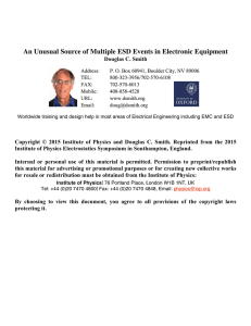 An Unusual Source of Multiple ESD Events in Electronic Equipment