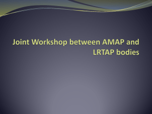 EMEP/AMAP Cooperation (Report out from 16 Feb Meeting)