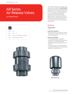 AR Series Air Release Valves