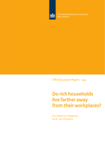 Do rich households live farther away from their workplaces?
