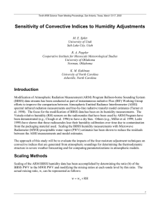 Sensitivity of Convective Indices to Humidity Adjustments