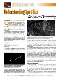 Understanding Spot Size in Laser Scanning