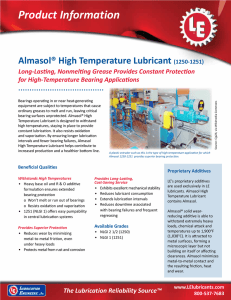 Product Information - Lubrication Engineers