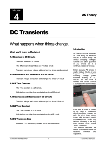 DC Transients - Learn About Electronics