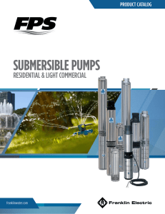 submersible pumps - Franklin Electric