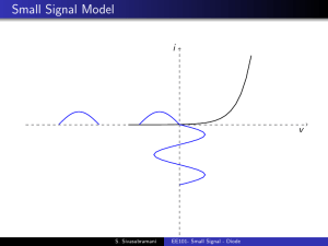 EE101 - Electrical Sciences Small Signal Model
