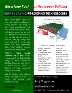 Get a New Roof that Heats your Building