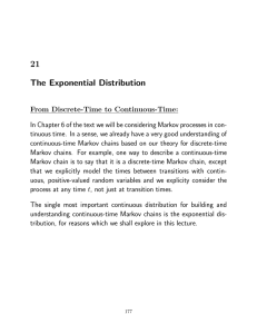 21 The Exponential Distribution - Department of Mathematics and