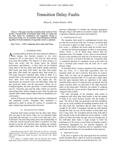 Transition Delay Faults