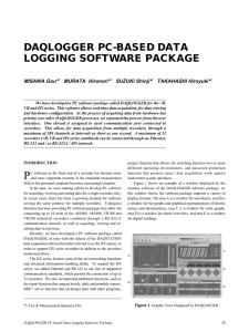 daqlogger pc-based data logging software package