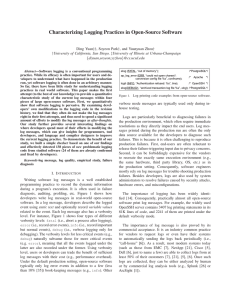 Characterizing Logging Practices in Open