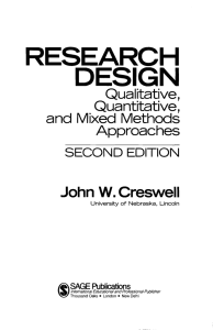 Research design - University of Calgary