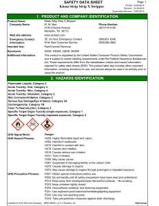 SDS - Klean Strip