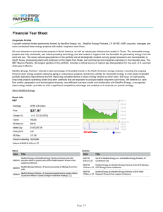 Financial Tear Sheet - NextEra Energy Partners, LP